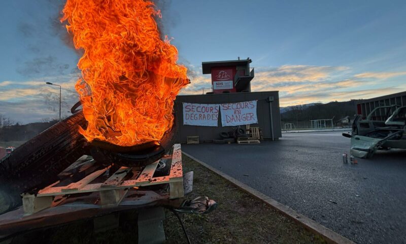 Grève annecy pompiers