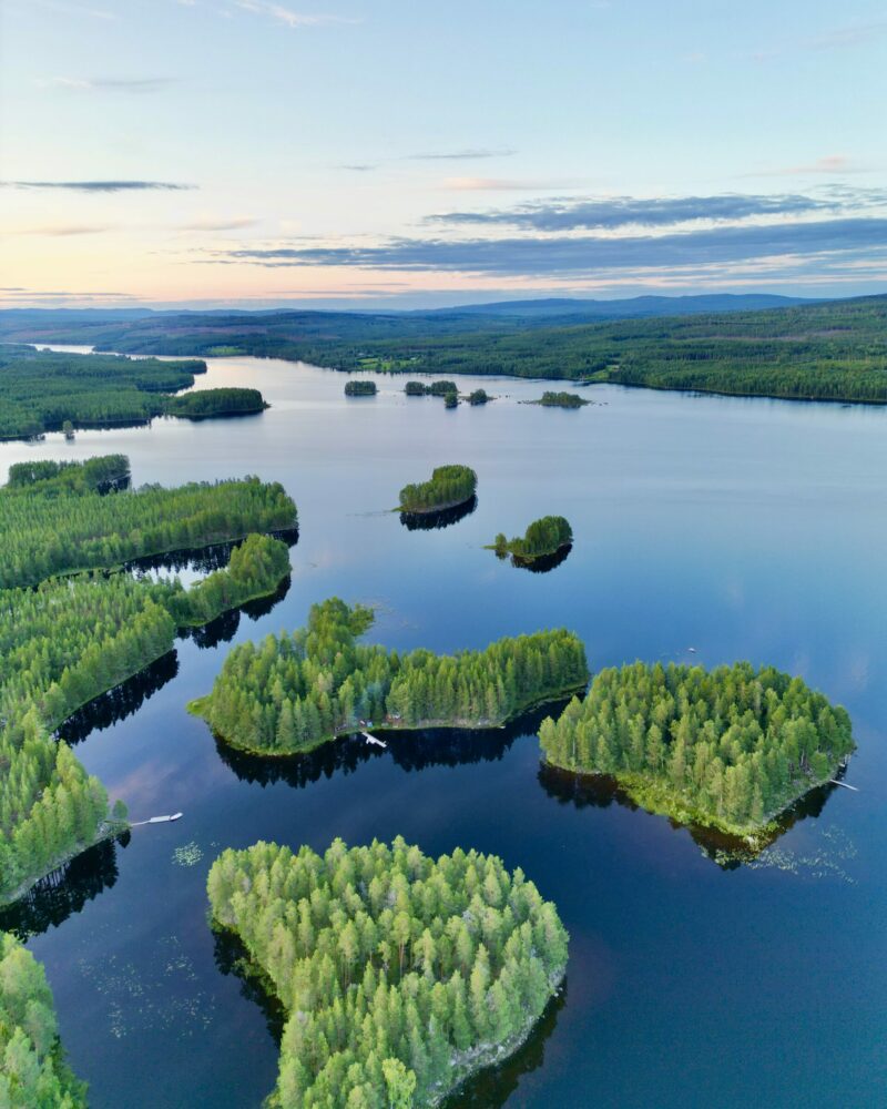 The haven islands île privée en suède vue aérienne